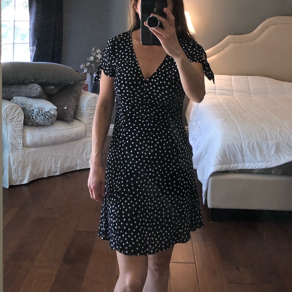 New with tags dress. Black and white polka dot